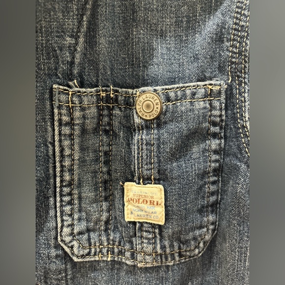 Polo by Ralph Lauren Denim Trucker Jacket Washed Cotton Boys Size 4T - Picture 4 of 8